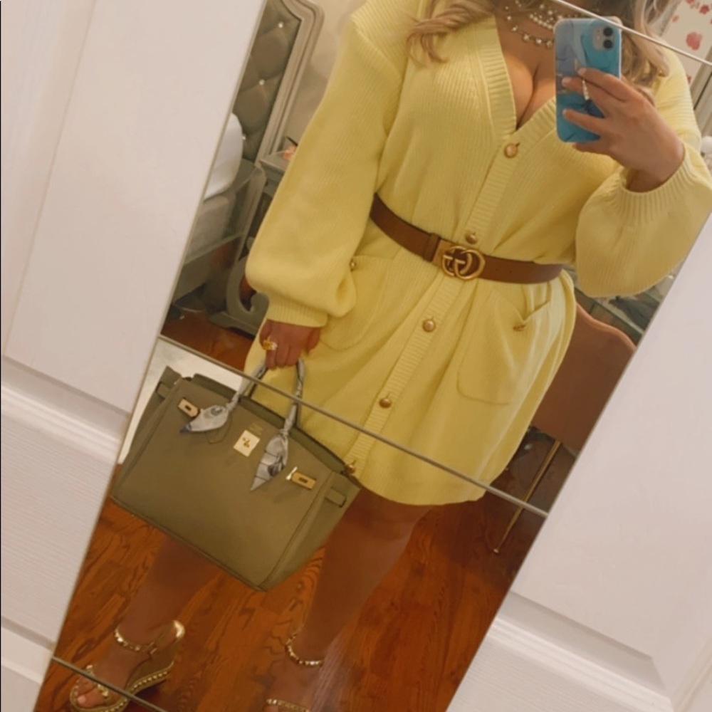 Over sized sweater/cardigan dres size 2x designer byegreis